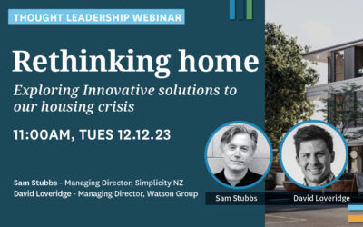 Exploring Innovative Solutions to the Housing Crisis – Sam Stubbs and David Loveridge